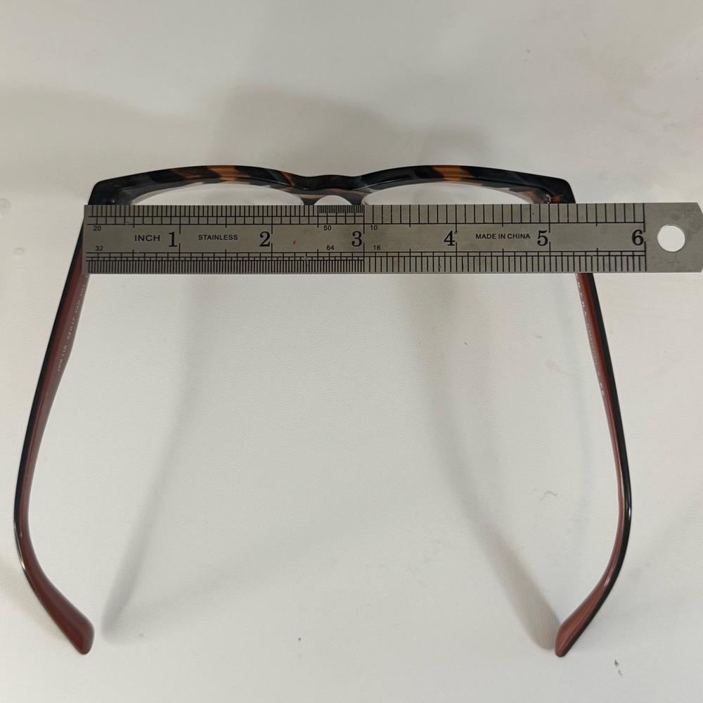 Prada VPR 11R Women's Designer Cat-Eye Eyeglasses Havana Tortoise 52-17-140 Lux - Picture 8 of 12